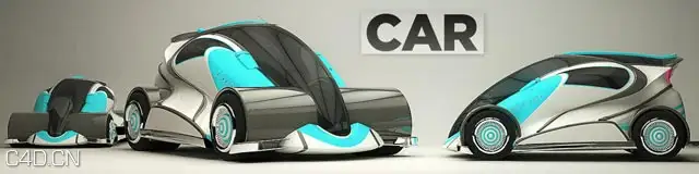 C4D运输包装类模型合集 Transportation Pack - C4D之家 - Car.jpg