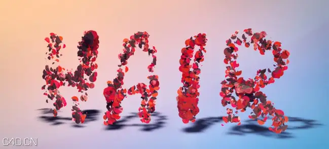 C4D花瓣文字动画工程文件 C4D | Thinking Particles & Hair - C4D之家 - 4457325.jpg