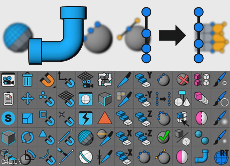 C4D HB建模脚本2.0版本HB MODELLING BUNDLE 2.0 - C4D之家 - HBModellingBundle_3Across2.jpg