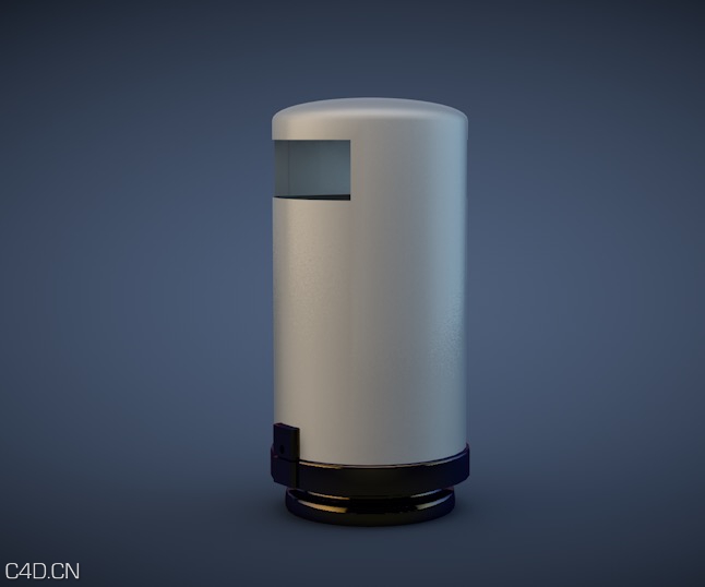 垃圾桶 垃圾筒 垃圾箱C4D模型 Trash can 3D model