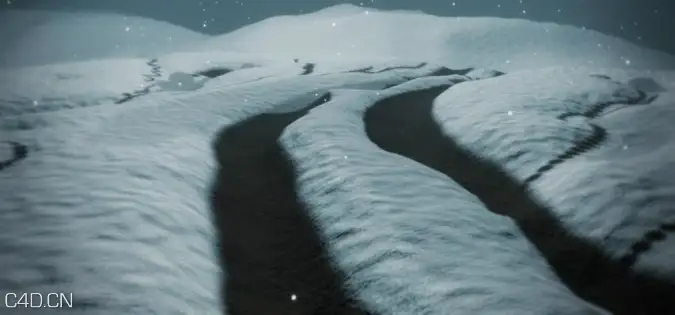 C4D雪地车痕工程（含教程）C4D | Snow Land