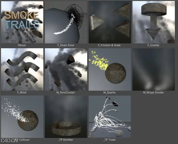 C4D烟雾轨迹预设工程文件 Smoke Trails preset - C4D之家 - cinema4d_ 2015-07-23 21.46.57.jpg