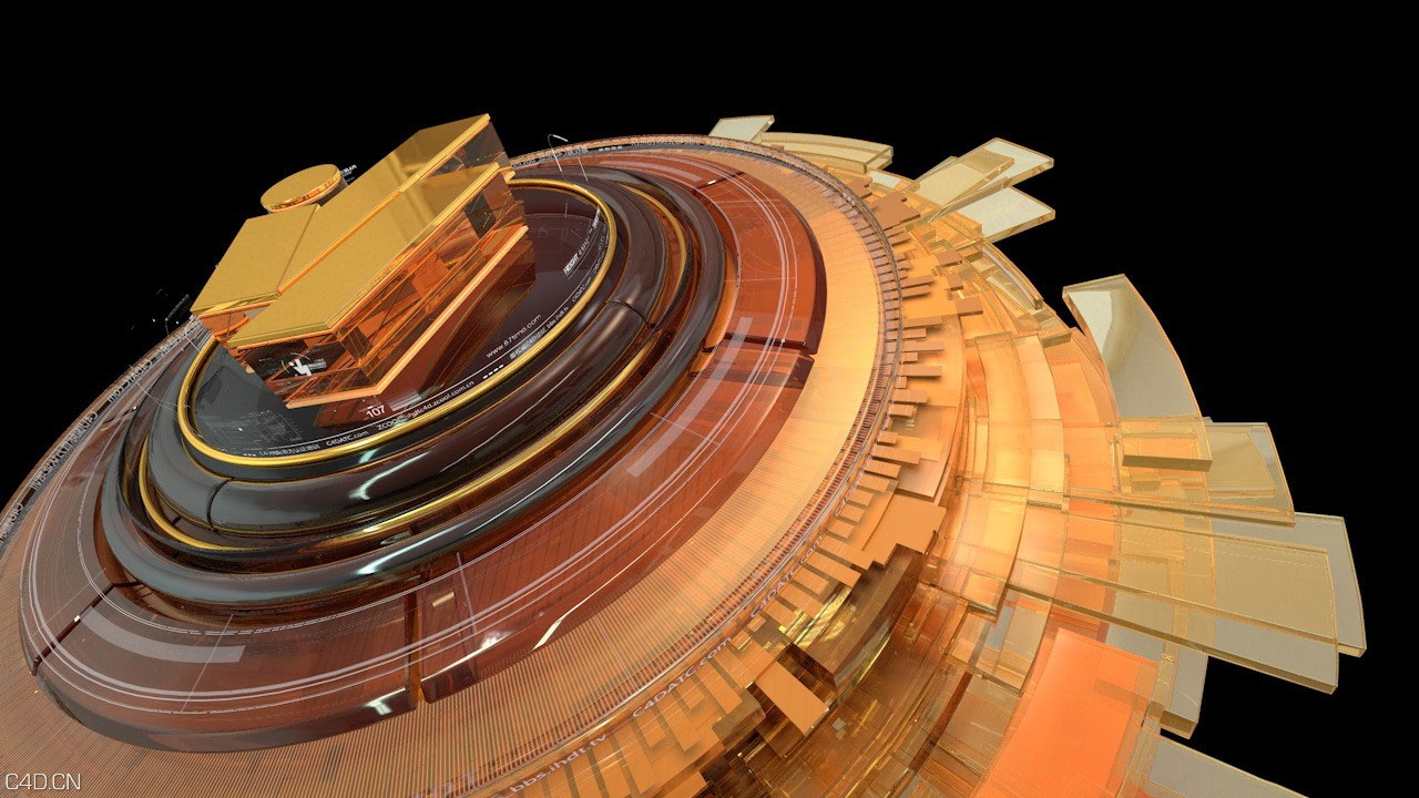 C4D栏包工程文件：IHDT 分镜【启动】公开课工程文件