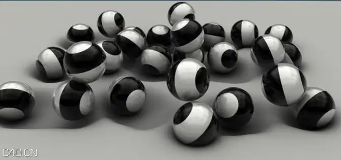 C4D圆球滚动在地面砸出坑的工程文件 C4D | 3d footprints - C4D之家 - 6319144.jpg