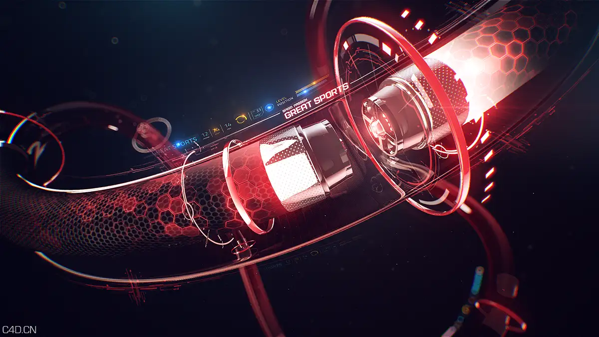 体育频道包装作品《五星体育》GREAT SPORTS CHANNEL REBRANDING 2015 - C4D之家 - 35e4860c701a93b783a0a63525bfecc0.png