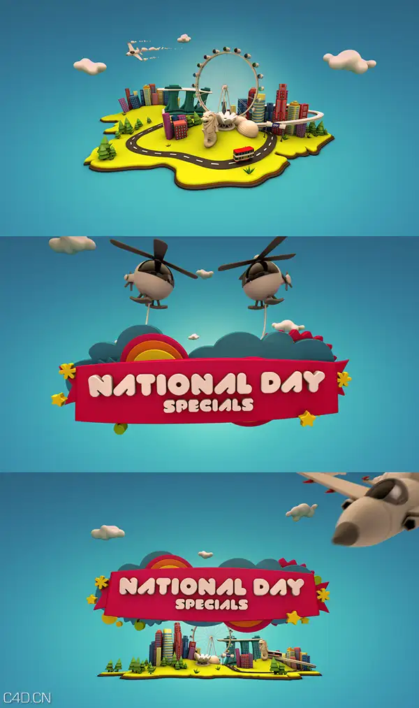 频道包装作品欣赏：Channel 5 National Day 2012