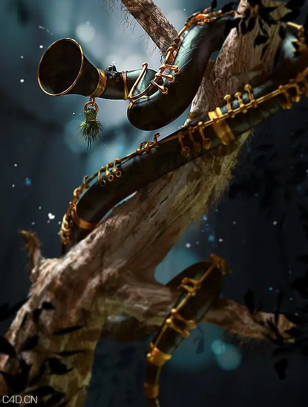 音乐森林插画作品欣赏：Sound of the forest - C4D之家 - 04fb1525e981a759e2b0c82830ba06a5.jpg