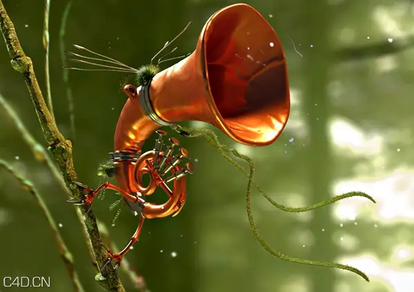 音乐森林插画作品欣赏：Sound of the forest - C4D之家 - 9193d1d4318798bfceb0d29d06c216d5.jpg