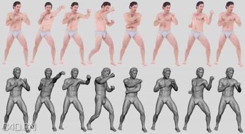 Zbrush真实人体模型 Triplegangers – 3D male and female scan models