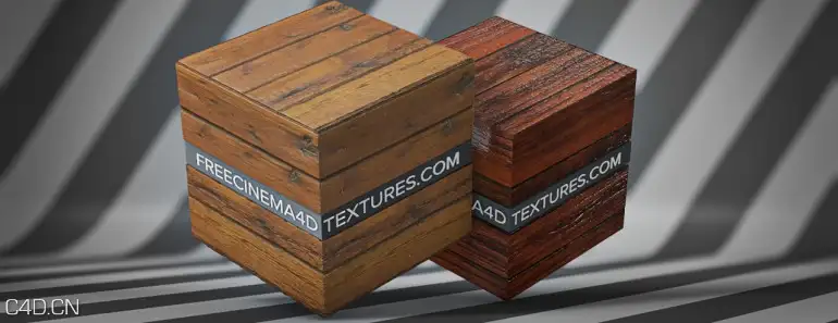 C4D木纹贴图预设（含51个木纹贴图）texture pack infinite - wood.lib4d