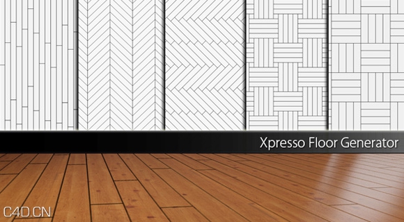 木地板C4D预设 Xpresso Floor Generator - C4D之家 - Xpresso-Floor-Generator.jpg