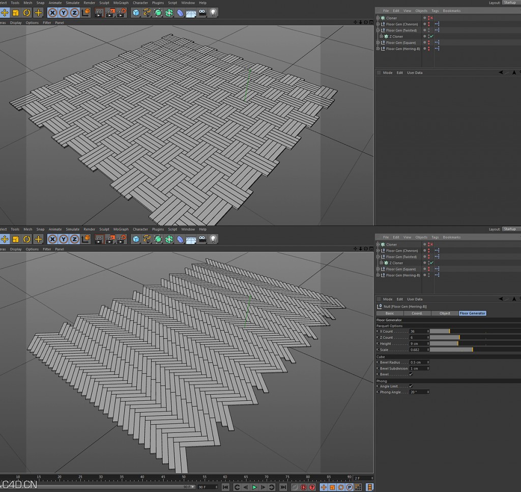 木地板C4D预设 Xpresso Floor Generator - C4D之家 - 1-1-1024x967.jpg