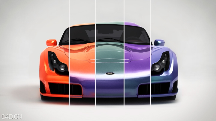 C4D VRAY汽车材质预设合集 New in VRayforC4D 1.8 – VRay Car Paint Mtl - C4D之家 - TVR-Car-Paint-Range.jpg