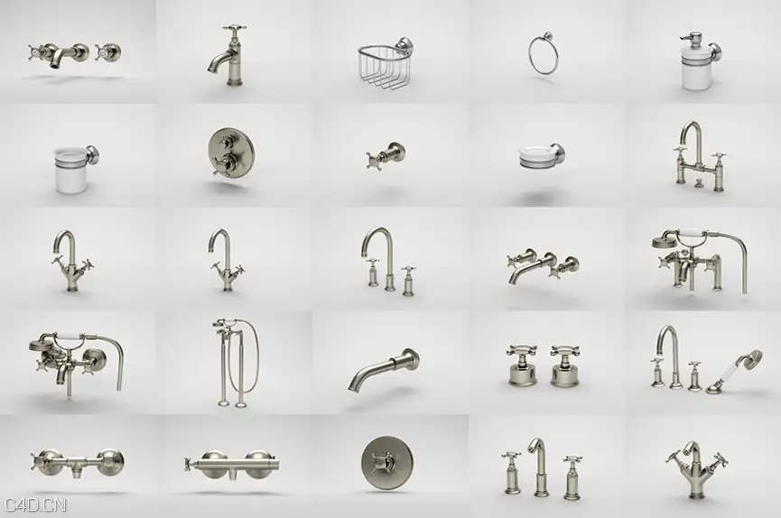 27个水龙头C4D模型合集（C4D/LIB4D）Axor 3D models - C4D之家 - Axor2.jpg