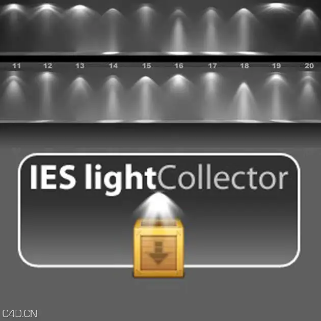 C4D IES灯光脚本 IES Light Collector 1.0