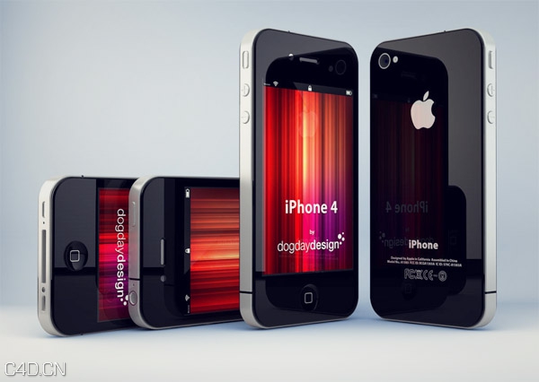 苹果手机C4D模型 iphone 4 3d model - C4D之家 - Free_iPhone4_2.jpg