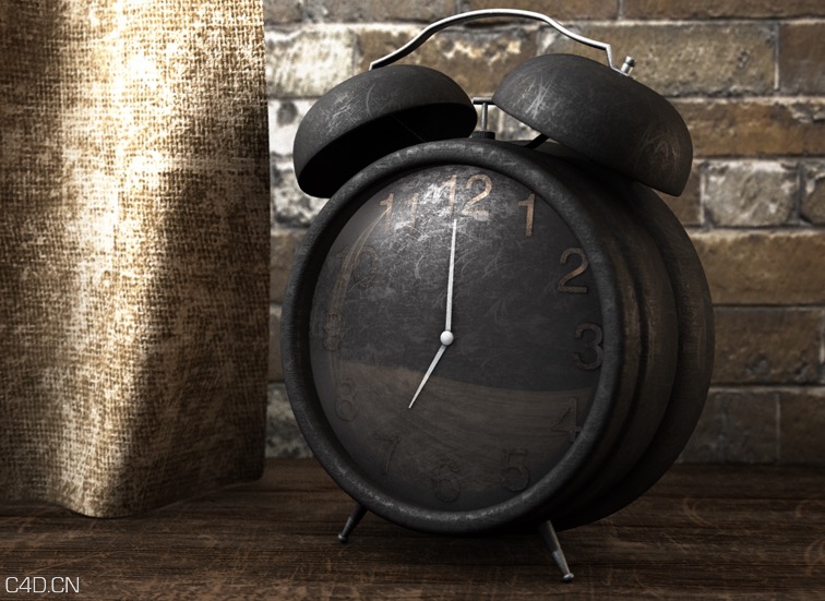 C4D写实闹钟渲染模型 Alarm clock - C4D之家 - cinema4d_ 2015-07-27 21.00.55.jpg