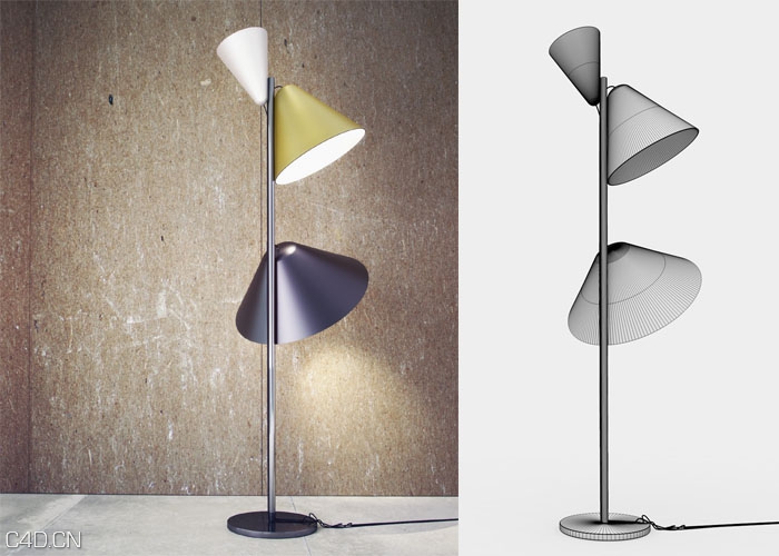 落地灯C4D模型 LAMP, 3D MODEL - C4D之家 - lamp-3d-model1_kl.jpg
