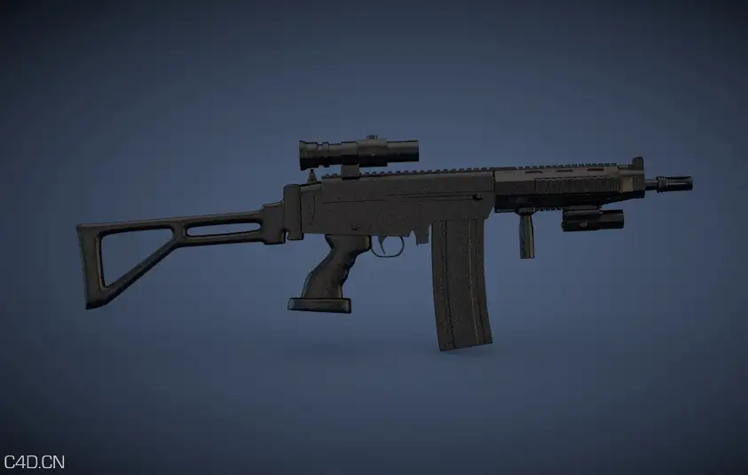 武器模型：步枪C4D模型 308-Rifle - C4D之家 - cinema4d_ 2015-07-31 23.21.05.jpg
