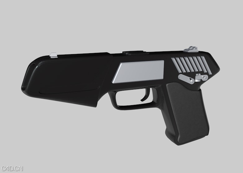 手枪C4D模型 Array Guns