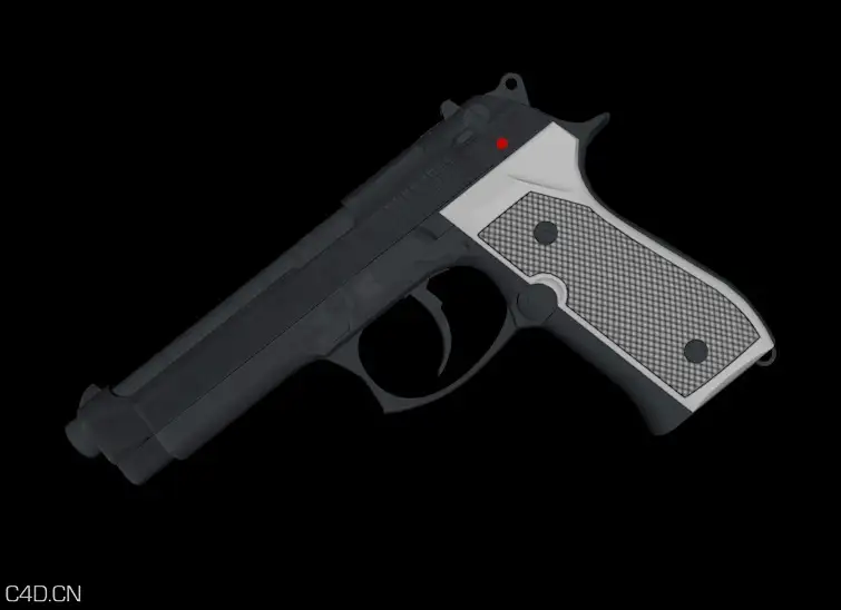 手枪C4D模型 Beretta - C4D之家 - cinema4d_ 2015-08-02 14.44.25.jpg