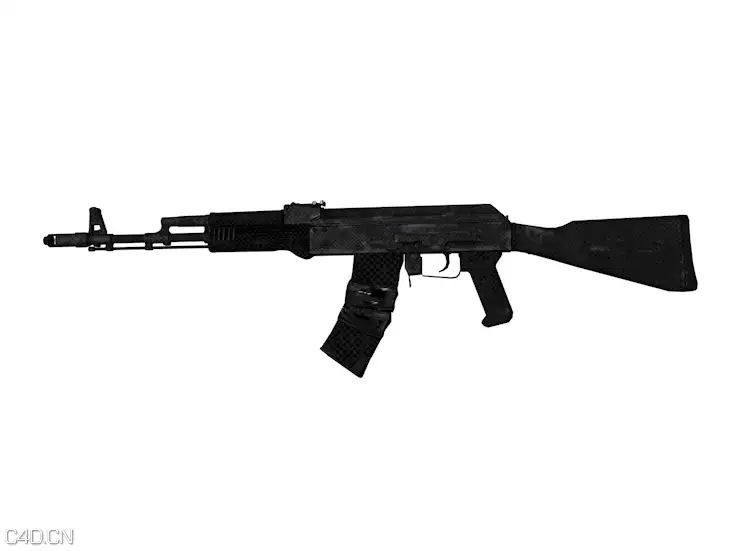 AK-74M突击步枪C4D模型 - C4D之家 - cinema4d_ 2015-08-02 16.52.46.jpg
