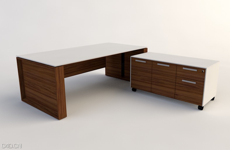 简洁办公桌C4D模型 Desk 3D Model - C4D之家 - cinema4d_ 2015-08-03 13.32.53.jpg