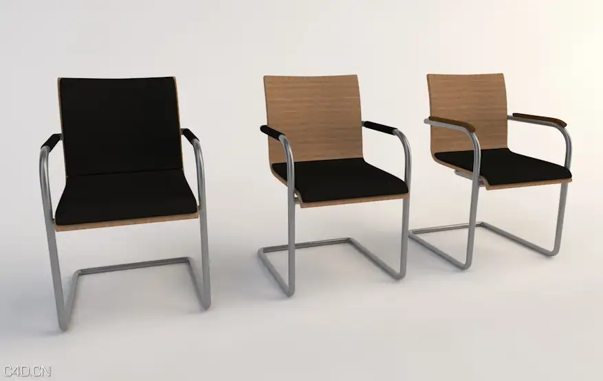 现代办公椅、接待椅、会议椅C4D模型 Office chair 3D model - C4D之家 - cinema4d_ 2015-08-03 17.15.27.jpg