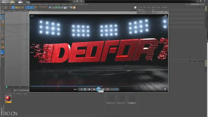 Cinema 4D 和 After Effects 运动片头教程 Sports Ident Tutorial
