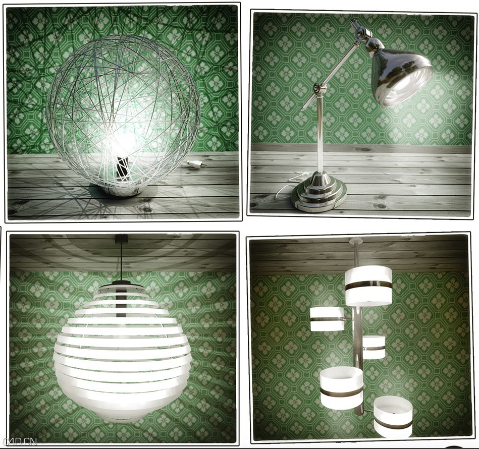 8款装饰灯C4D模型（吊灯、台灯）Decorative lamp 3D model - C4D之家 - cinema4d_ 2015-08-05 15.12.50.jpg
