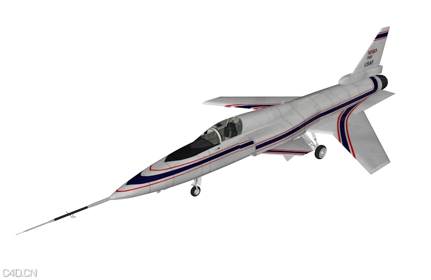 小型私人飞机C4D模型 Grumman X-29 Aircraft - C4D之家 - cinema4d_ 2015-08-12 01.44.32.jpg