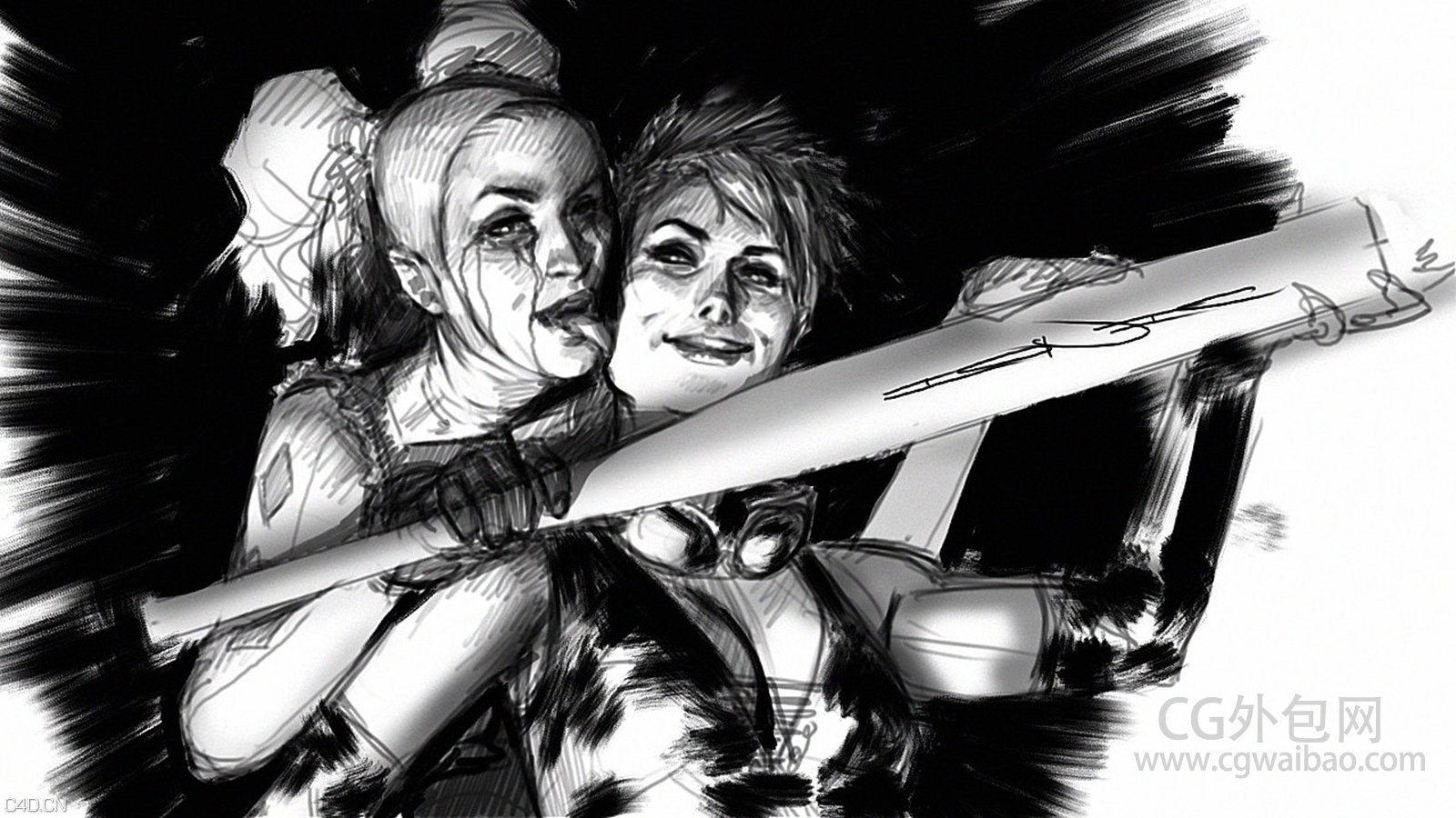 本人第*桶金的处女作，人物原画欢迎指正 - C4D之家 - 2.jpg