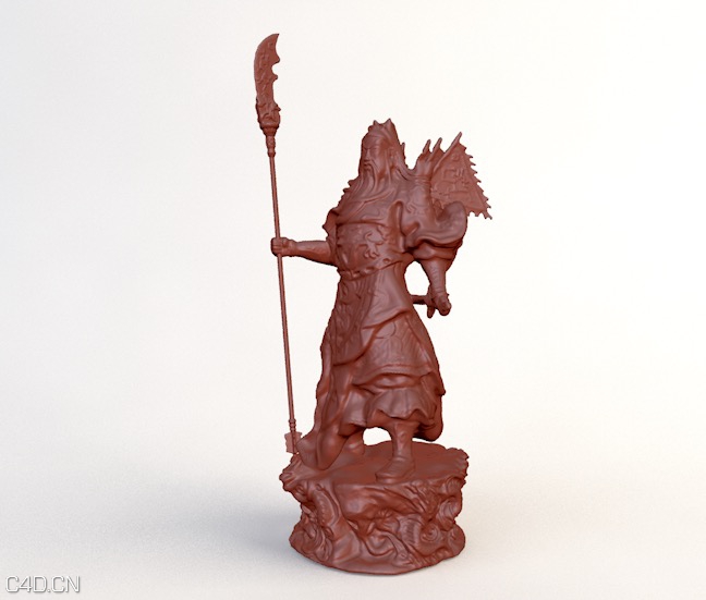 关公雕塑3D模型 关二爷拿大刀站立C4D模型 - C4D之家 - cinema4d_ 2015-08-31 12.29.45.jpg