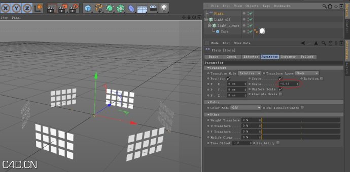 C4D学习笔记 运动图形