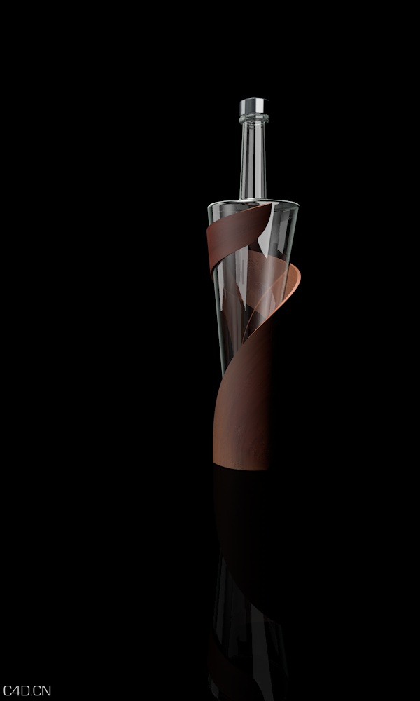 造型酒瓶 C4D模型 - C4D之家 - 造型酒瓶3.jpg