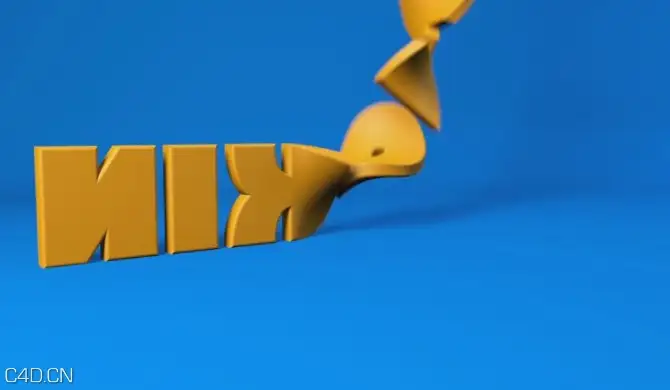 扭曲文字动画/文字翻转动画C4D工程文件 - C4D之家 - Niko-Comic1-670x390.jpg
