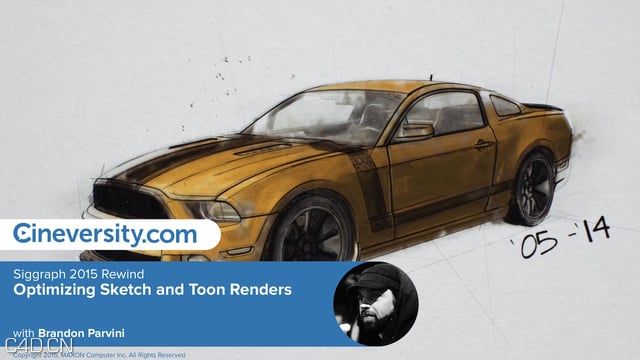 Siggraph 2015 Rewind ：C4D优化素描卡通渲染 Optimizing Sketch and Toon Renders