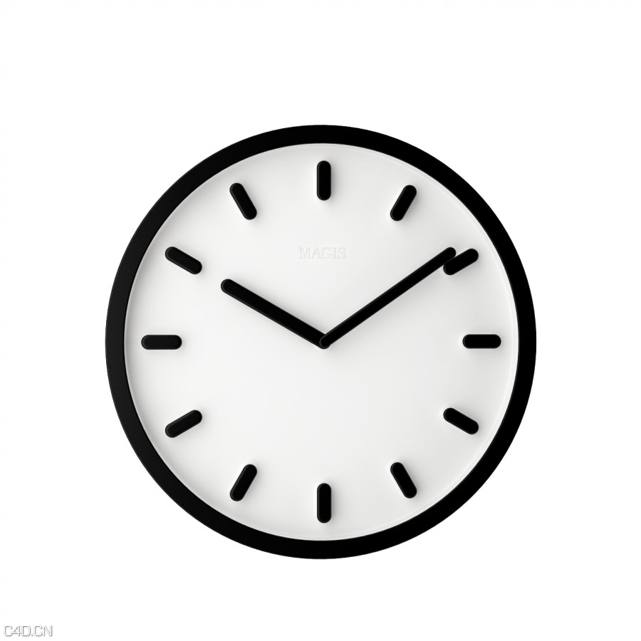 挂在墙上的钟表C4D模型 Tempo Clock by Magis - C4D之家 - tempo-clock-by-magis-900x900.jpg