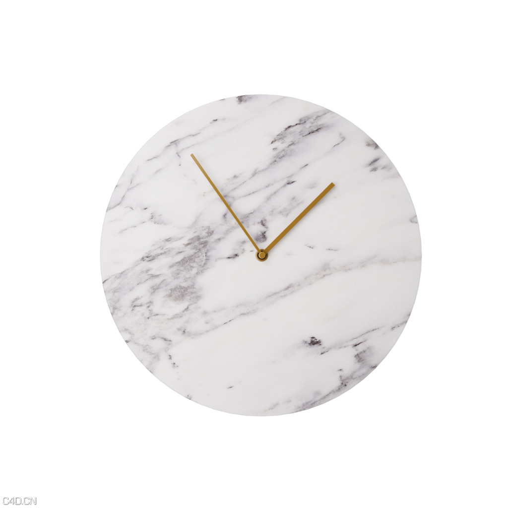 大理石墙钟C4D模型 Marble Wall Clock - C4D之家 - norm-architects-marble-wall-clock-1024x1024.jpg