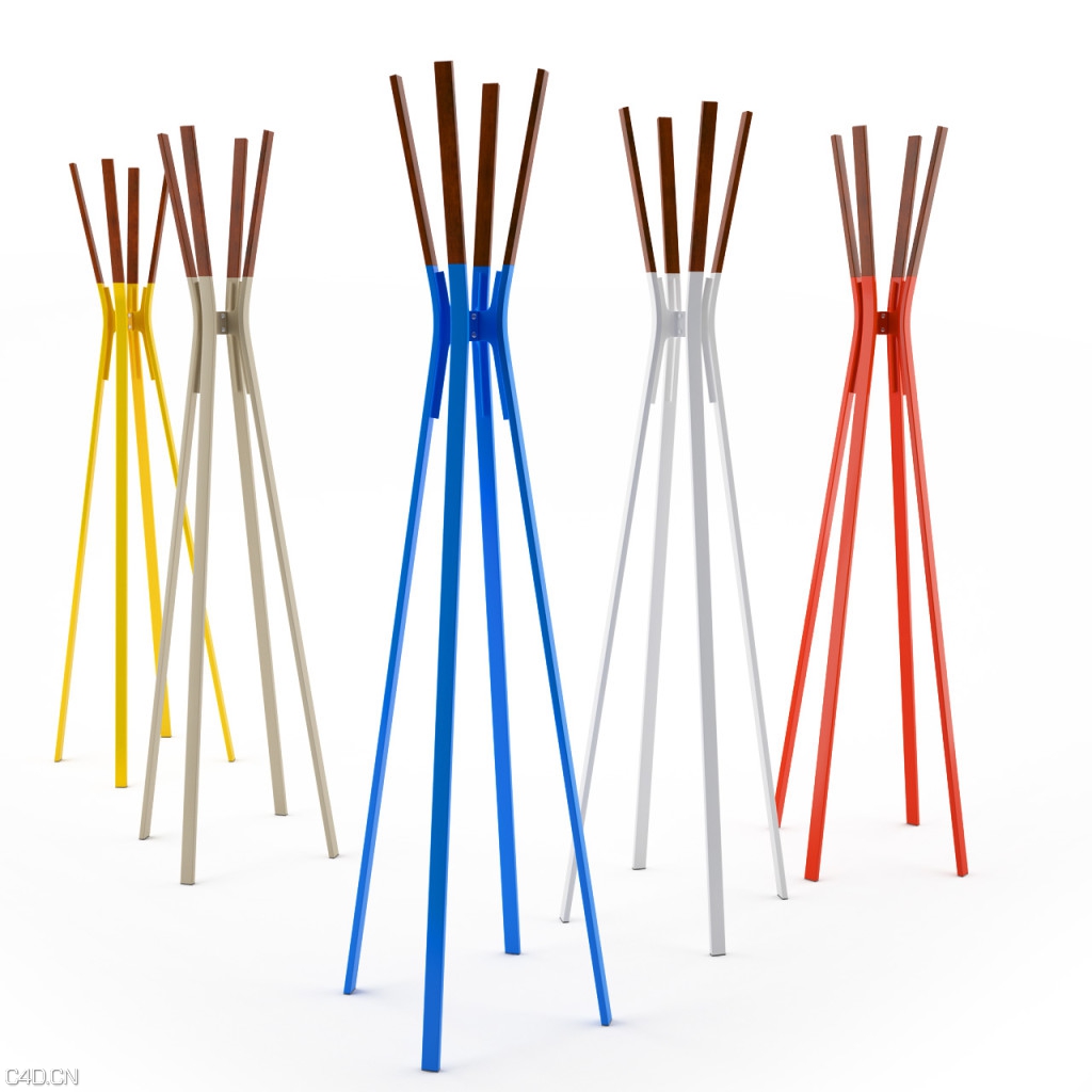 晾衣架C4D模型 Splash Coat Rack