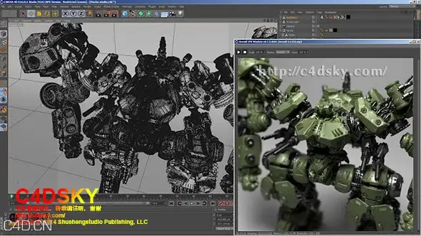 C4D插件：逼真照片级阿诺德渲染器插件SolidAngle C4DtoA v1.0.6.0 Build 4.2.9.0 f...