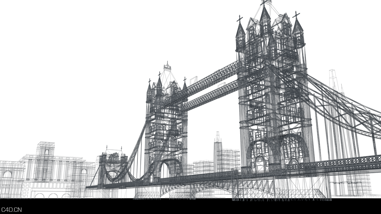 伦敦塔桥-城市漫游 - C4D之家 - LONDON-2.png