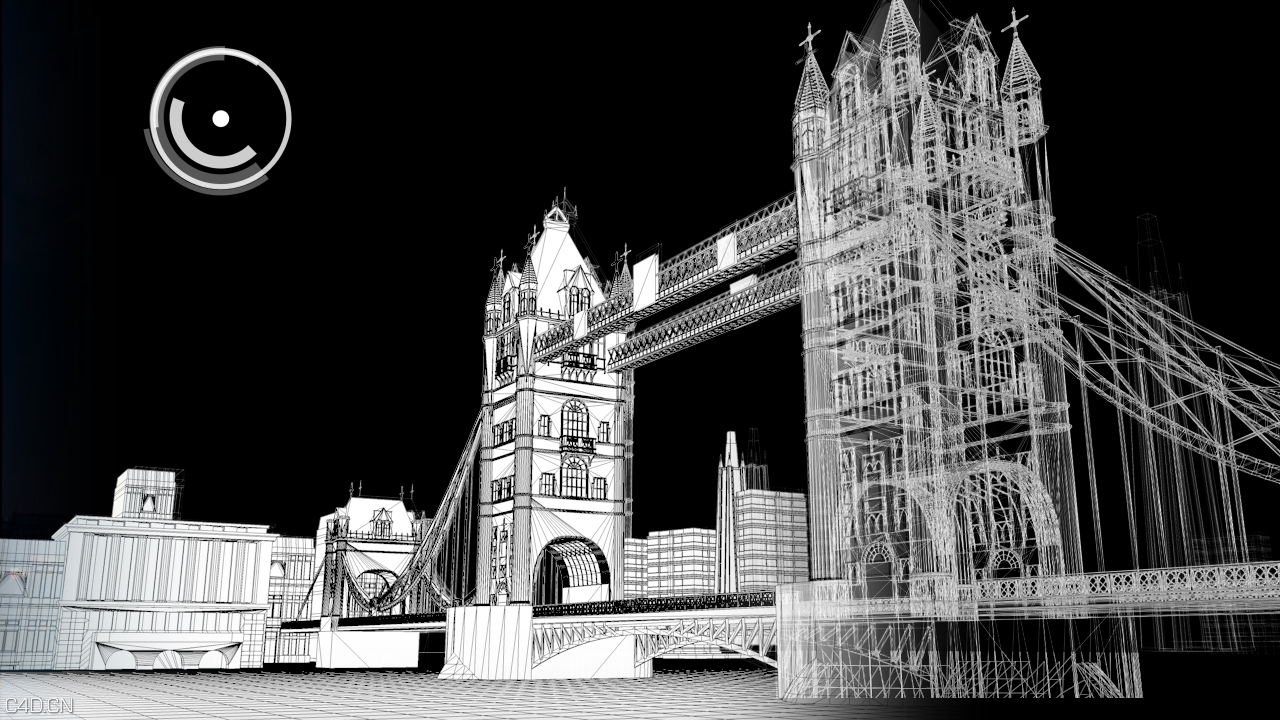 伦敦塔桥-城市漫游 - C4D之家 - 效果图.jpg