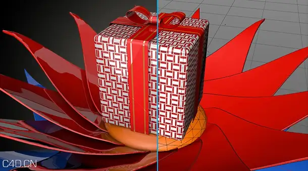 C4D/AE模板：圣诞节莲花绽放出彩蛋/礼物/蛋糕动画工程文件 - C4D之家 - 12480048345_bfa1d105cf_o.jpg