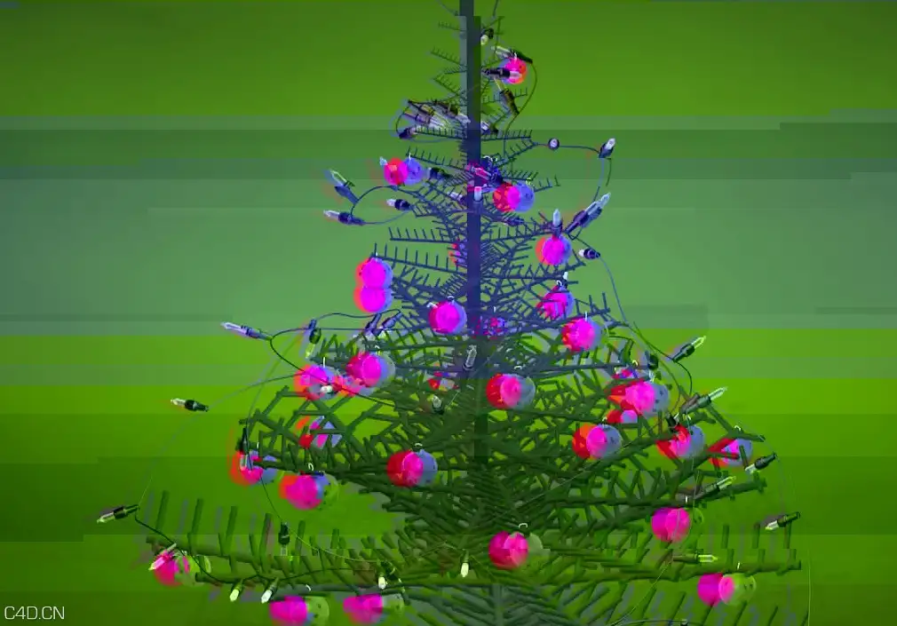 圣诞树/圣诞彩灯C4D动画工程 christmas - C4D之家 - cinema4d_ 2015-09-19 11.54.59.jpg