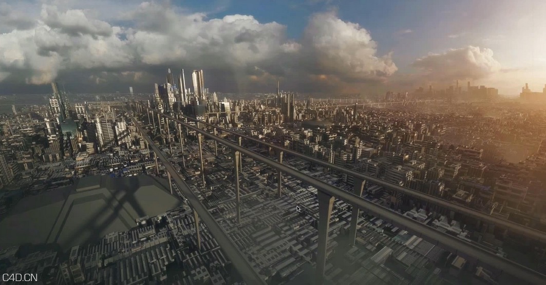 C4D+PS快速创建大型城市教程Speed Modelisation, structures Futuristes - C4D - C4D之家 - cinema4d_ 2015-09-21 21.31.53.jpg