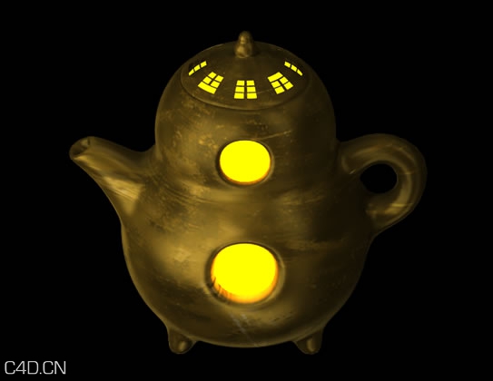 八卦壶/炼丹炉C4D模型 Gossip maker / alchemy furnace