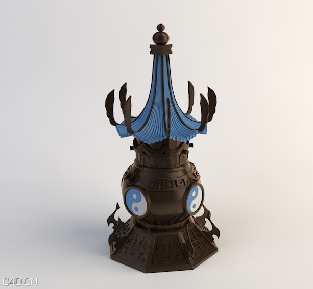 太上老君炼丹炉,塔C4D模型 - C4D之家 - cinema4d_ 2015-09-22 02.21.52.jpg