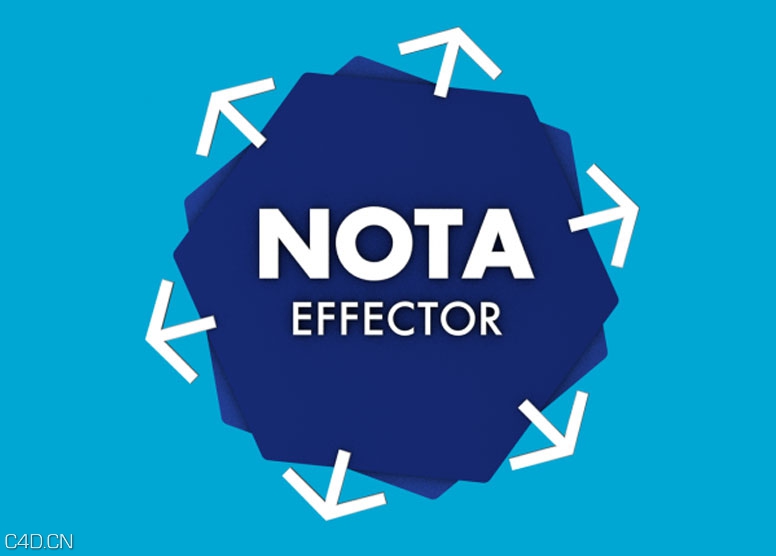 C4D克隆子物体控制运动图形模块MG动画脚本 Tarabella NOTA Effector v1.1