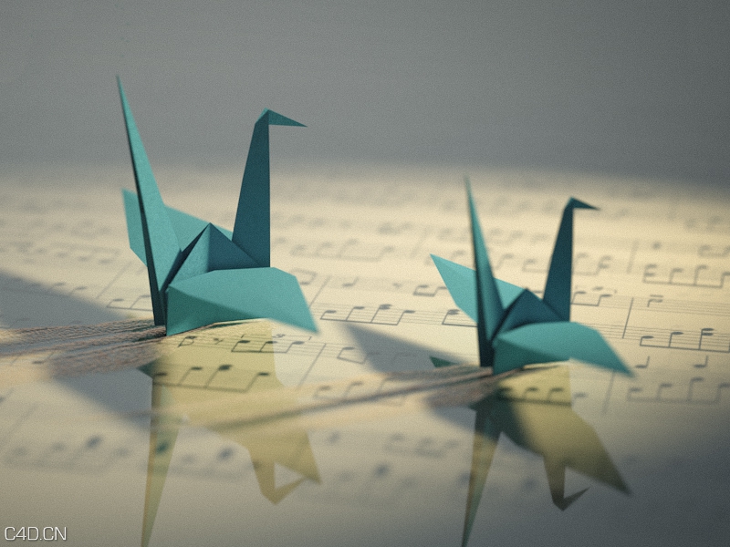 千纸鹤C4D模型 第二版 - C4D之家 - 千纸鹤.jpg